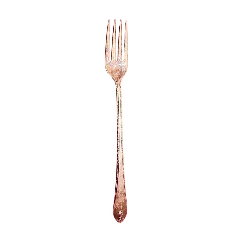 Vintage 1940 Wm Rogers & Son EXQUISITE Grille Fork Silver-Plate 7 3/4" Retro